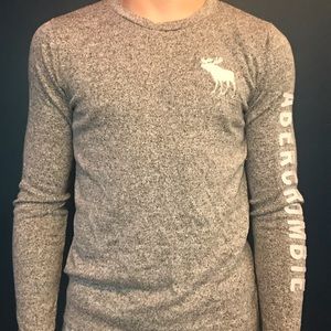 Grey long sleeve Abercrombie kids shirt